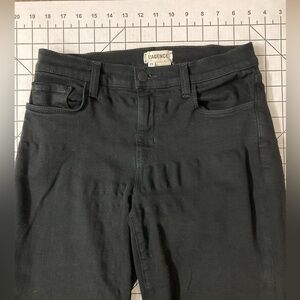 L’Agence Women’s Size 25 Black Slim Fit Cropped Jeans